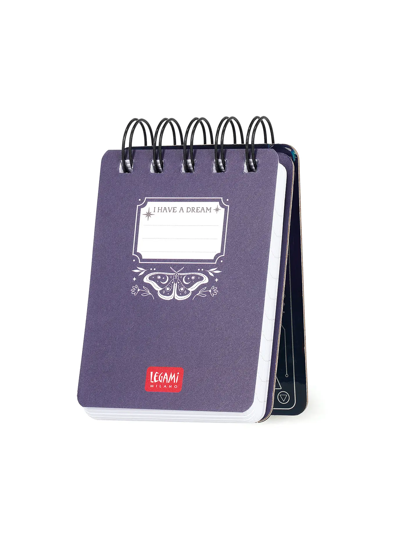 LEGAMI | Linierter Mini-Spiralnotizblock Moth | 